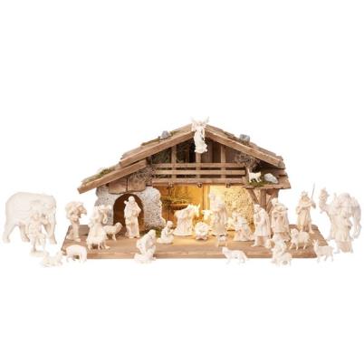 KO Set 30 teilig - Alpenstall mit Beleuchtung